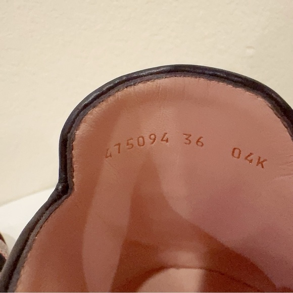 Gucci Princetown Fancy Tweed Check Damier Black Pink Woven Mules NIB Size 36 - Picture 5 of 9